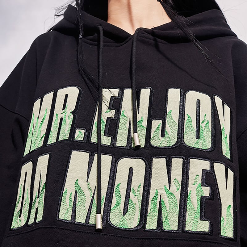 MR.ENJOY DA MONEY MEDM 正規品 ワッペンロゴ スウェット