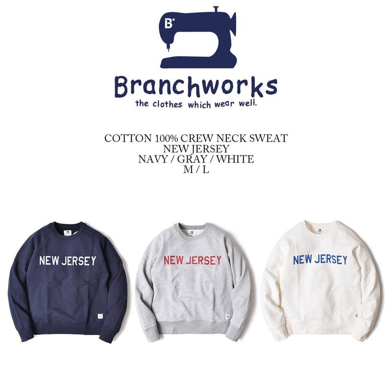 Branchworks 】 日本製 Made in japan ユニセックス コットン10...