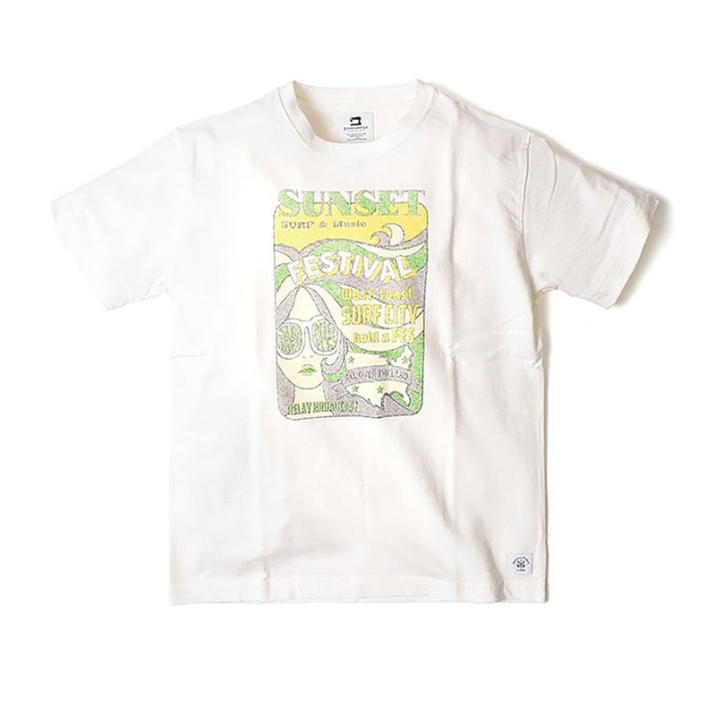 日本製 Branchworks コットン100% レトロプリント Tシャツ M
