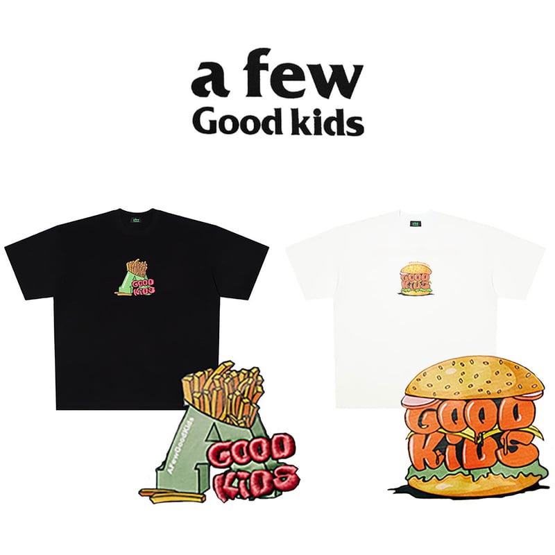 A FEW GOOD KIDS 正規品 ロゴ刺繍 TEE クロ L