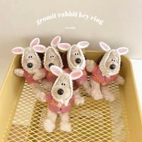gromit rabbit key ring