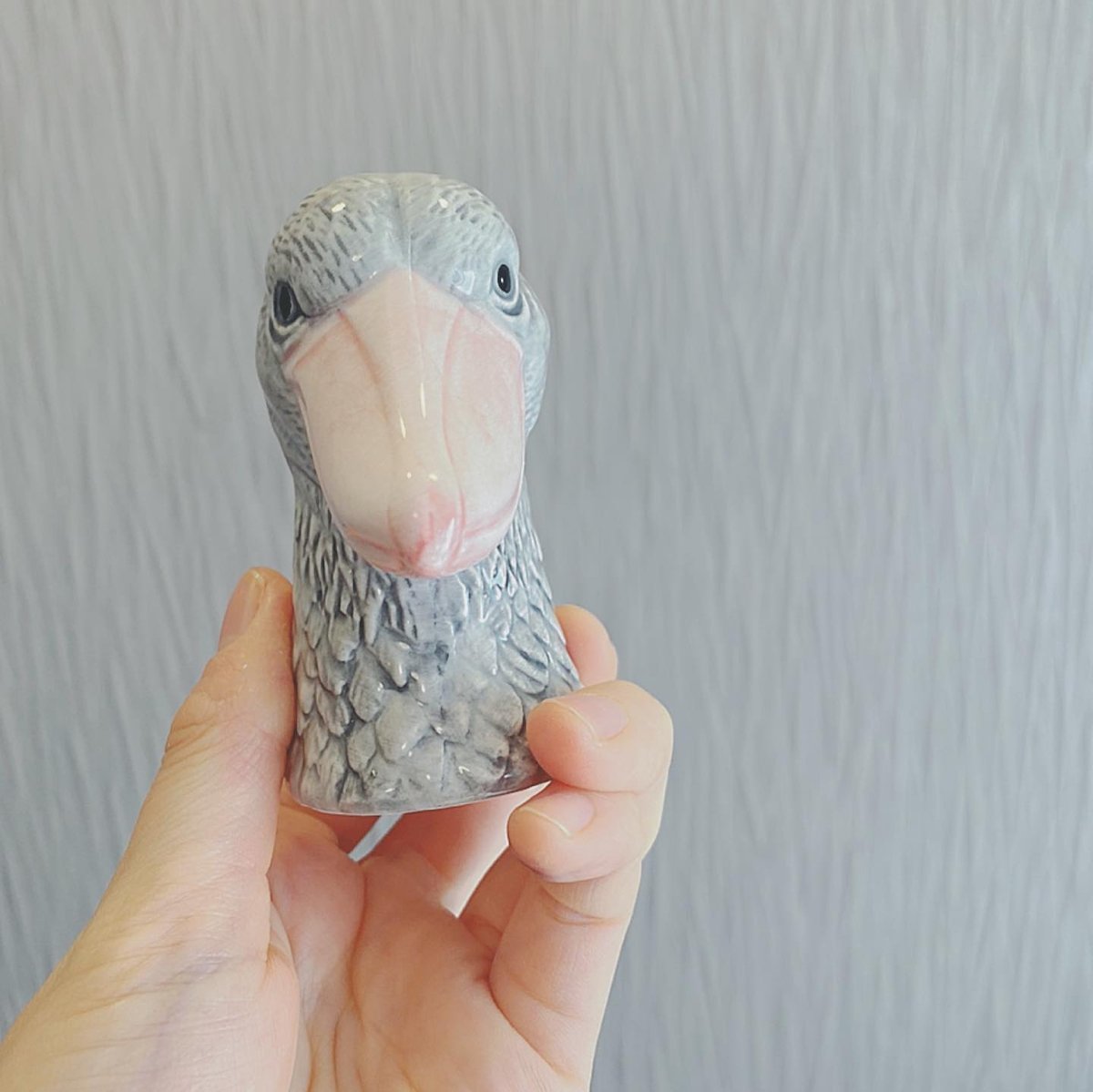 ●【2512】124.ハシビロコウ、花器…備前焼 fit=scale-down,w=1200