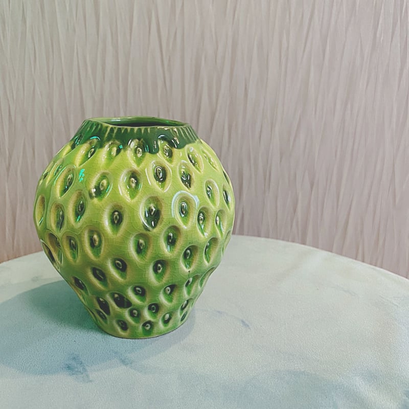 家具・インテリア デスポッツ いちご花瓶 ミドリ美品 2025/08購入