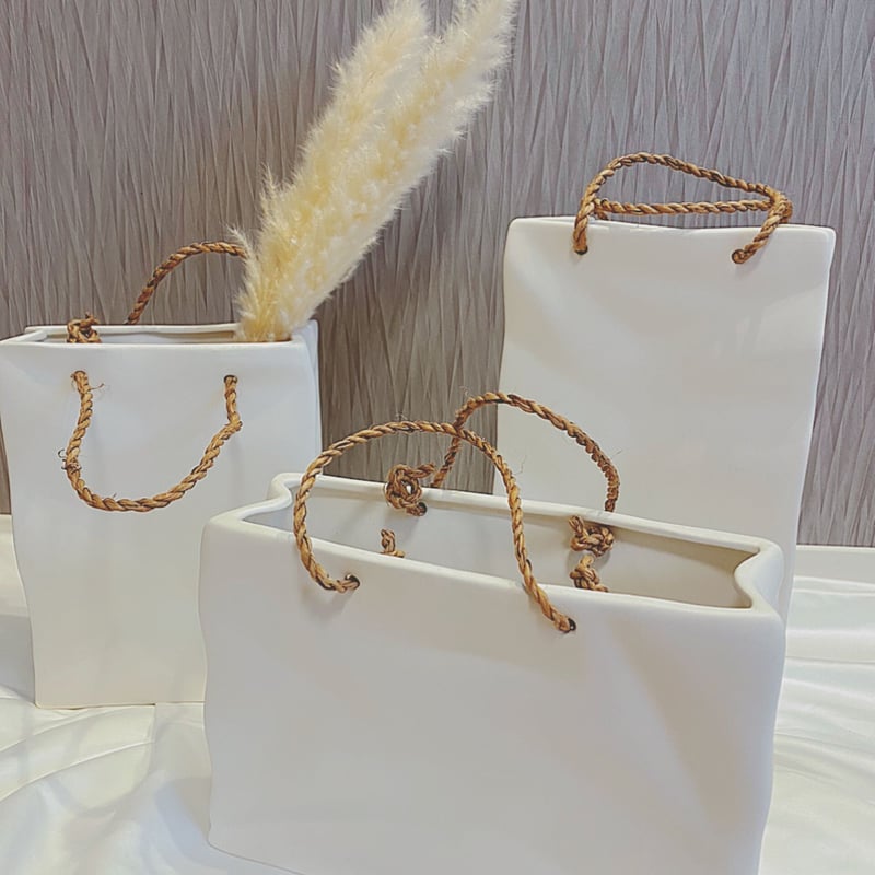 バッグ型フラワーベース（横長長方形） | HANADEMOKAZAROW