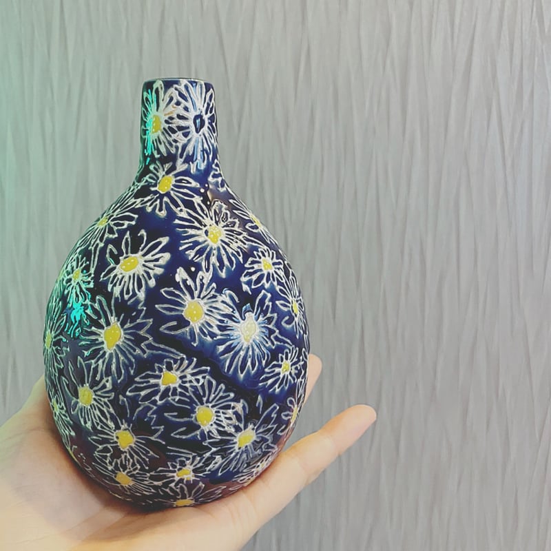 DESPOTS デイジーフラワーベース（ネイビー） | HANADEMOKAZAROW