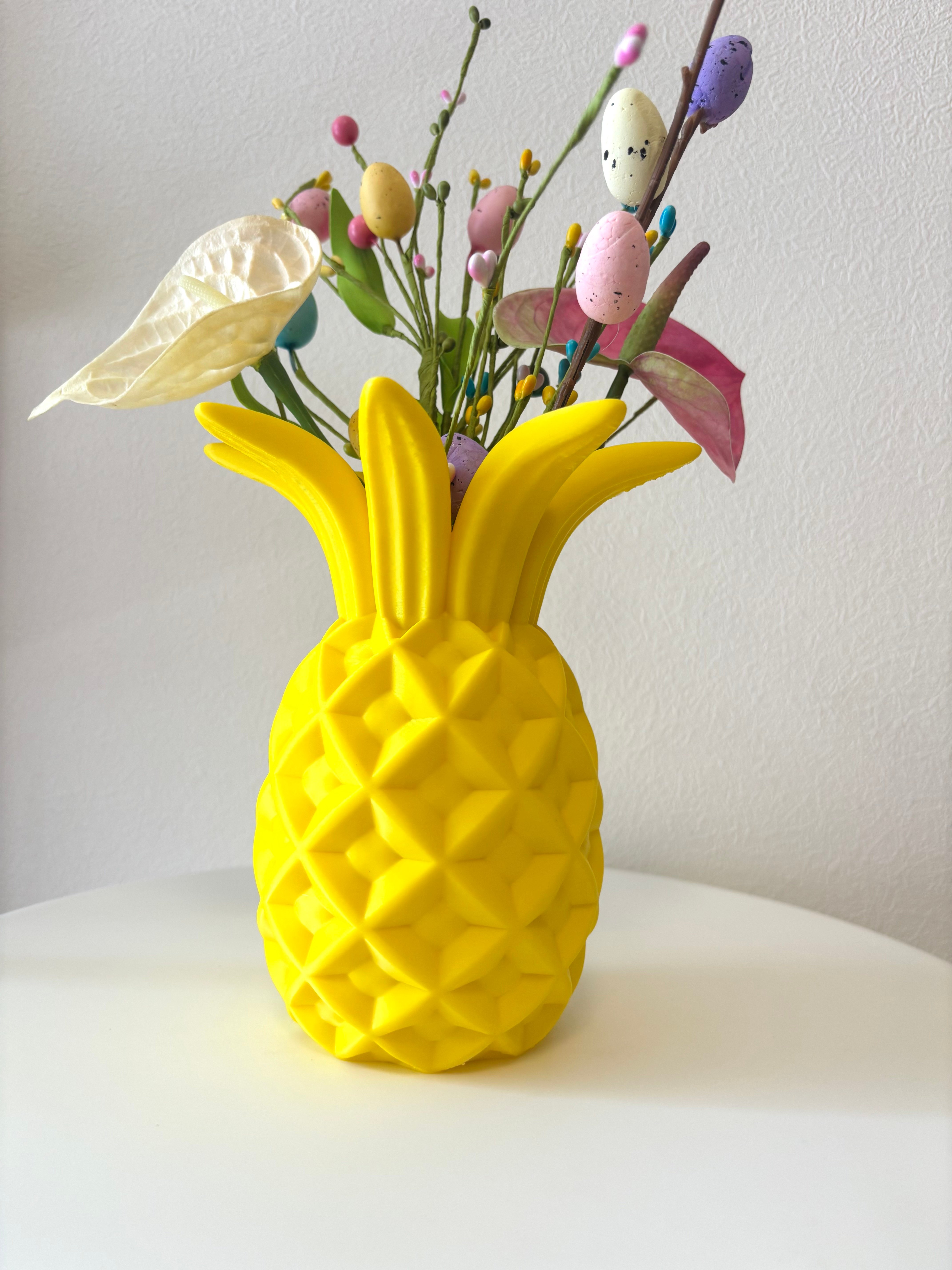 【超美品】パイナップル型 ガラス製 フラワーベース 花瓶 パパパパイナップルvase | HANADEMOKAZAROW