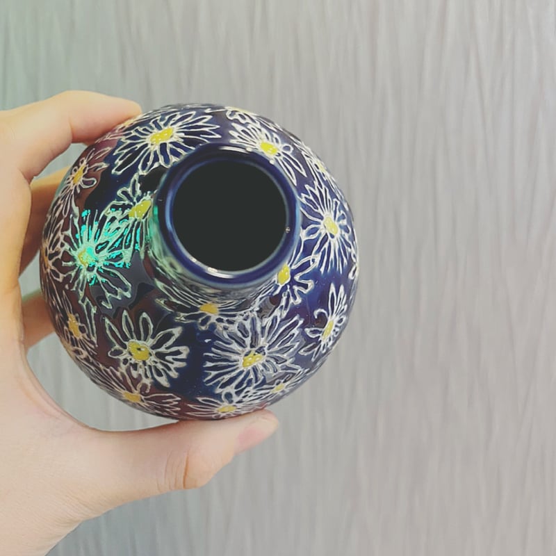 DESPOTS デイジーフラワーベース（ネイビー） | HANADEMOKAZAROW