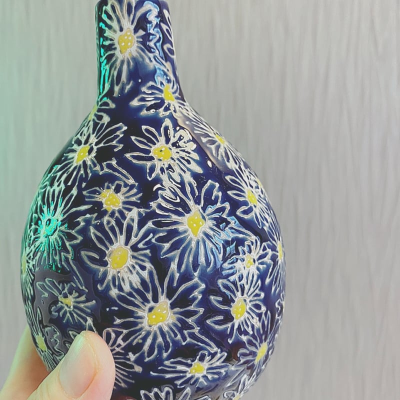 DESPOTS デイジーフラワーベース（ネイビー） | HANADEMOKAZAROW