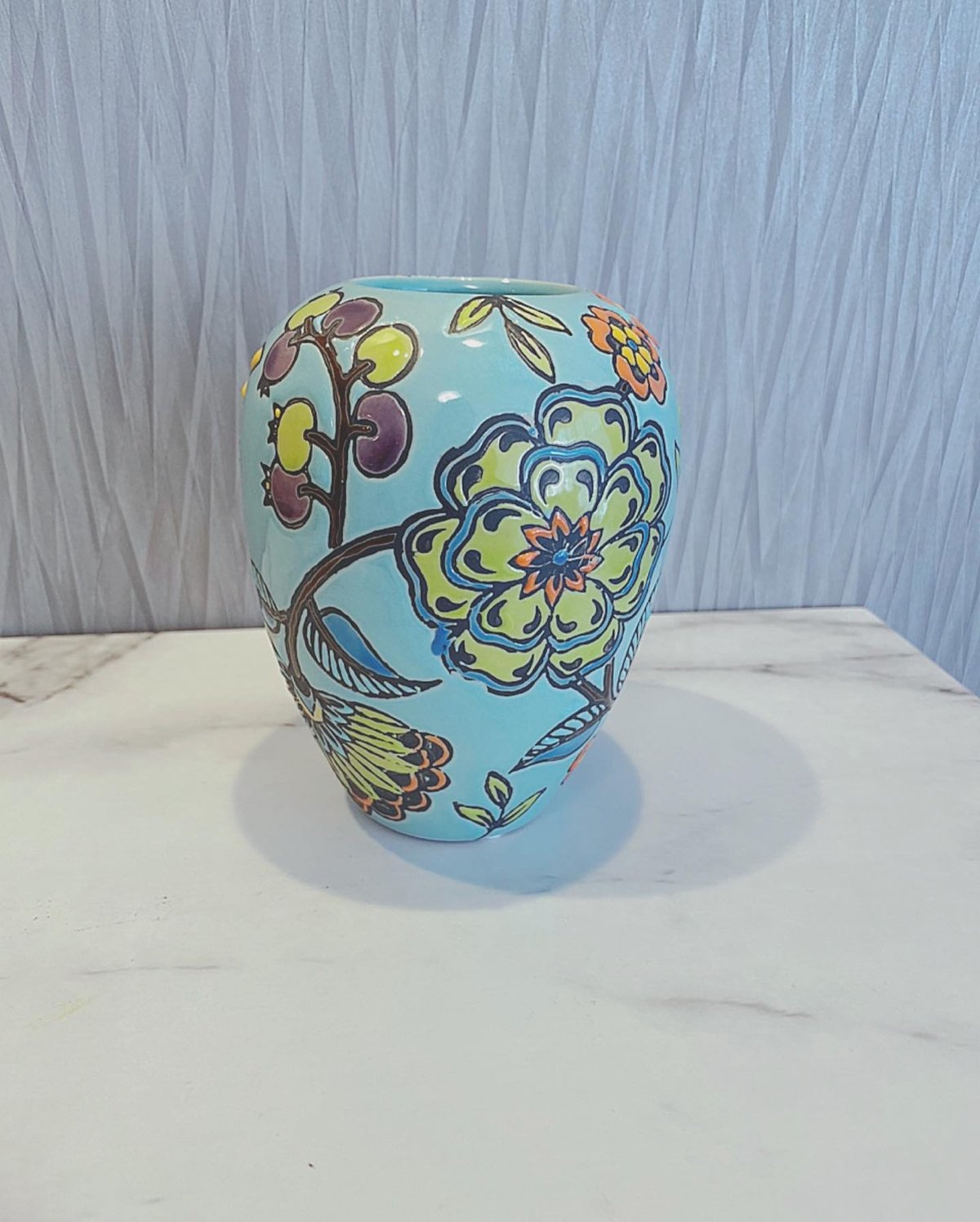 Despots】（Vase deco flowers）（ブルー） | HANADEMOKAZ