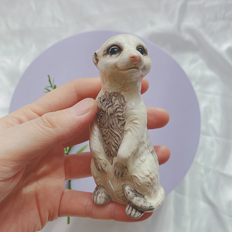 ANIMAL VASE（ミーアキャット） | HANADEMOKAZAROW