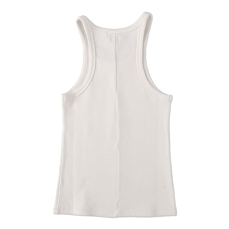〈COOME BASIC〉FULL LENGTH TANK TOP OFF WHITE