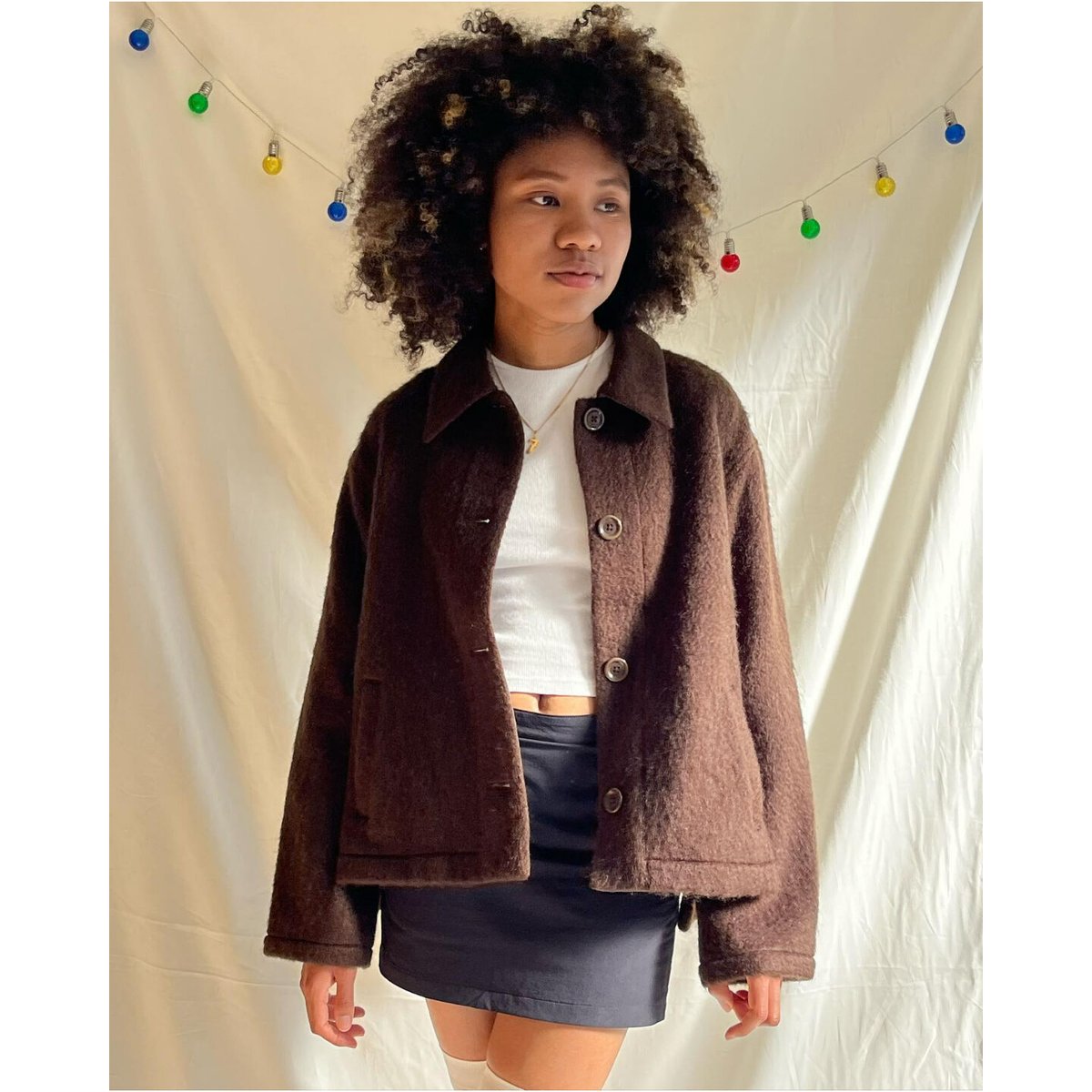 SHAGGY JACKET (COOMEFW22J01) BROWN | COOME ONLI...