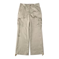 SATIN CARGO TROUSER (COOMEFW24P02)  BEIGE