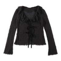 RIBBON BLOUSE (COOMEFW25S01) BLACK