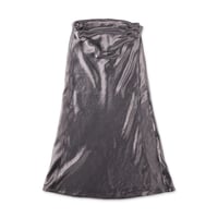 SATIN WRAP SKIRT (COOMESS26SK01)  GREY