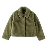 FLUFFY JACKET (COOMEFW25JK01) GREEN