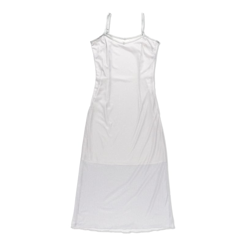 MESH SEE THROUGH DRESS (COOMESS24OP01) GREY | C