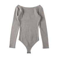 〈COOME BASIC〉LS BODY SUIT GREY