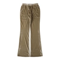 VELOURS FLARE PANTS (COOMEFW24CS02)  WHITE GOLD