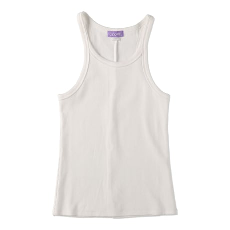 〈COOME BASIC〉FULL LENGTH TANK TOP OFF WHITE