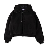 SHAGGY HOODIE (COOMEFW25JK03) BLACK