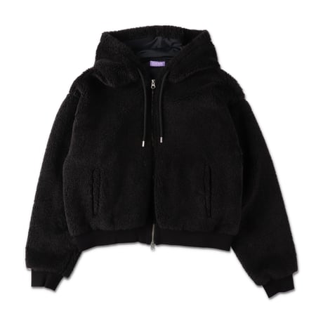 SHAGGY HOODIE (COOMEFW25JK03) BLACK