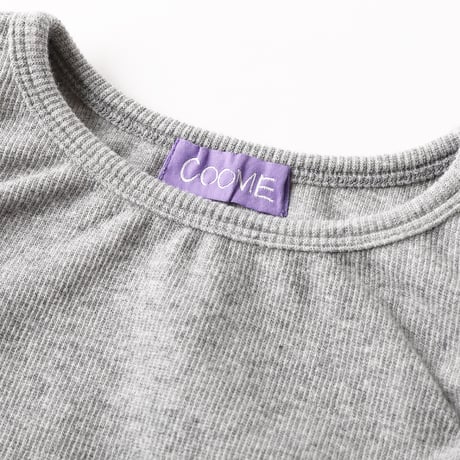 〈COOME BASIC〉BABY TANK TOP OFF GREY