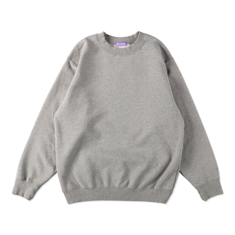 COOME BASIC〉VINTAGE CREW SWEAT SHIRT GREY MELA
