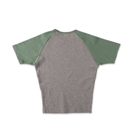 RAGLAN BABY SS TEE (COOMESS25CS01SO) GREYxGREEN