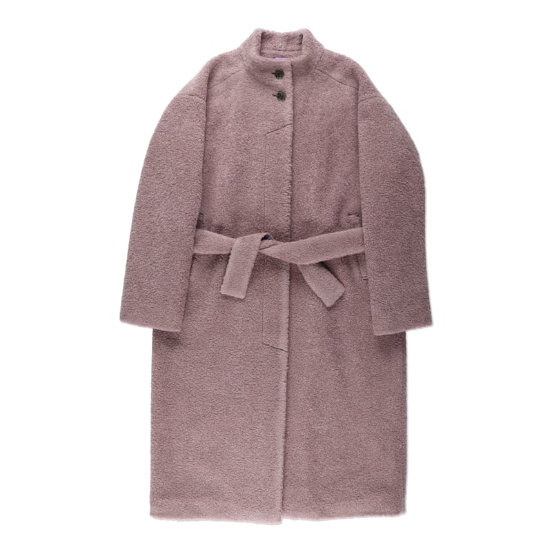 TEDDY BEAR COAT (COOMEFW24J02) PURPLE | COOME O