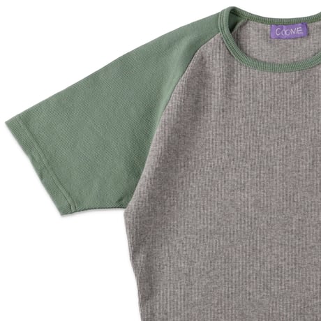 RAGLAN BABY SS TEE (COOMESS25CS01SO) GREYxGREEN