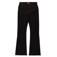 〈COOME BASIC〉FLARE LEGGINGS BLACK