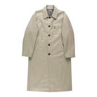 LONG LEATHER COAT (COOMEFW23J02) GREY