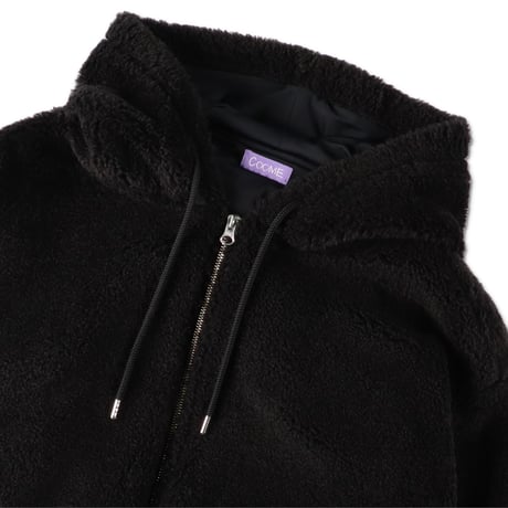 SHAGGY HOODIE (COOMEFW25JK03) BLACK