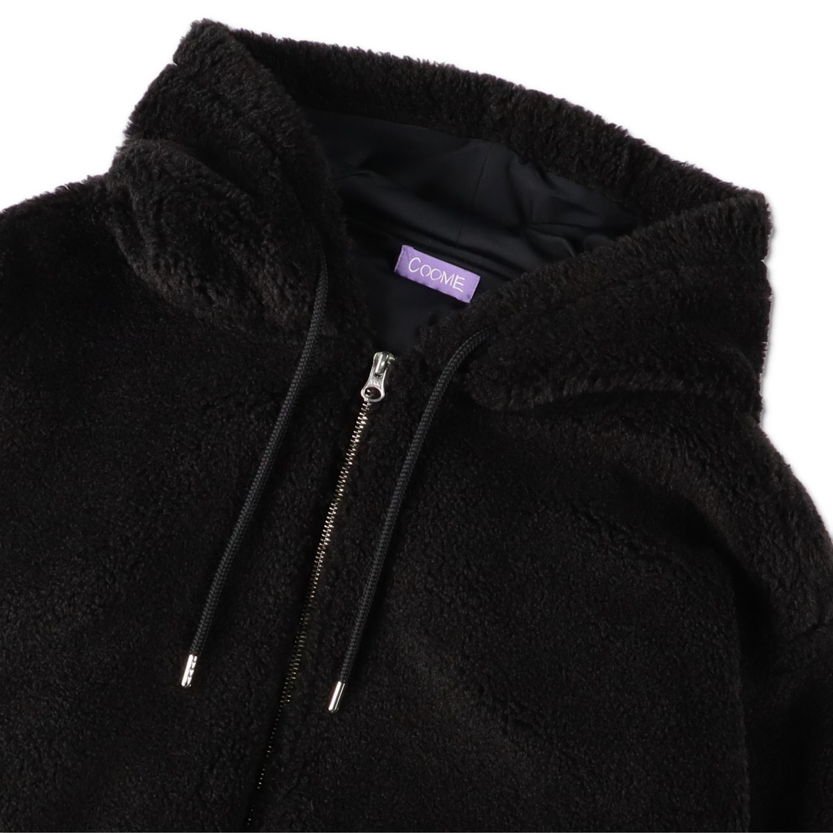 SHAGGY HOODIE (COOMEFW25JK03) BLACK | COOME ONL