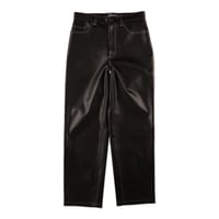FAUX LEATHER PANTS (COOMEFW23P01)  BLACK