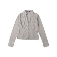 ZIP UP SHIRT (COOMESS26S01) LIGHT GREY