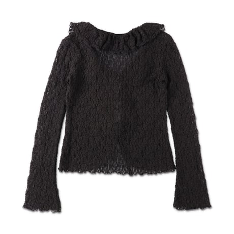 RIBBON BLOUSE (COOMEFW25S01) BLACK