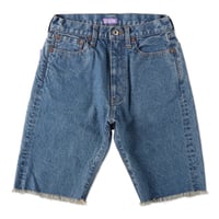 DENIM MID-THIGH SHORTS (COOMESS24P02)  BLUE