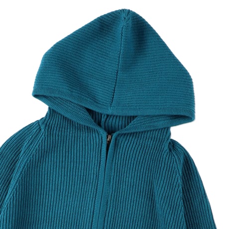 KNIT HOODIE (COOMESS25COKN01) BLUE