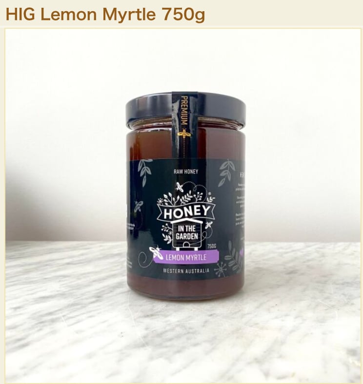 【非加熱蜂蜜】HIG Lemon Myrtle 750g レモンマートル 非加熱蜂蜜】HIG Lemon Myrtle 750g レモンマートル 非加熱