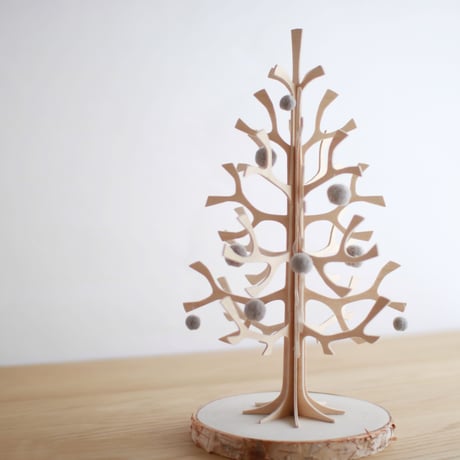 25㎝ lovi ツリー用『 優しい grey 』オーナメント 〖 グレー〗