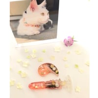 オルゴナイト勾玉&剣　ペットさんのメモリアルグッズ