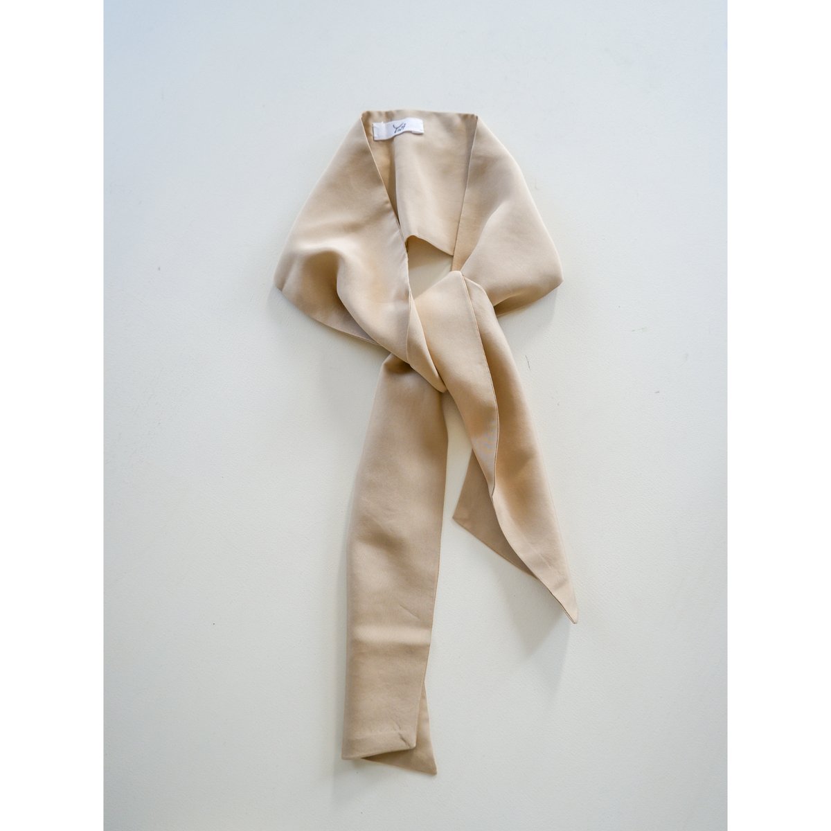Yoli スカーフ Scarf Yasou beige Yoli | Silk tie scarf - White/Beige 25SS | written