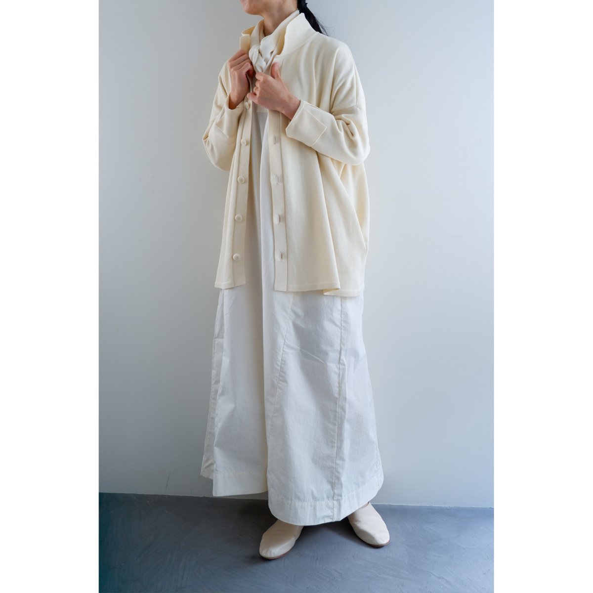 yoli COTTON KNIT CARDIGAN オフホワイト Yoli | Cotton knit cardigan - 26SS | written