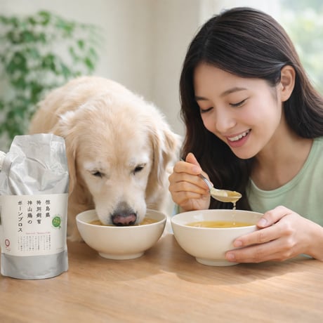 人もワンコも🍲腸活💪神山鶏ボーンブロスお得用900ml
