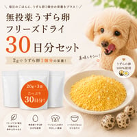 【期間限定】うずらの卵フリーズドライ30日分セット