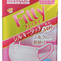 FITTY フィッティ シルキータッチ耳ゴムふわり やや小さめサイズ ピンク 30枚入