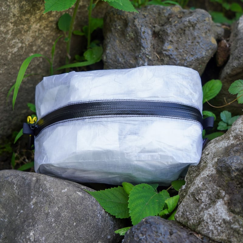 立体ポーチ 容量1.5L DCF0.8ozホワイト | Ajito Fabrics