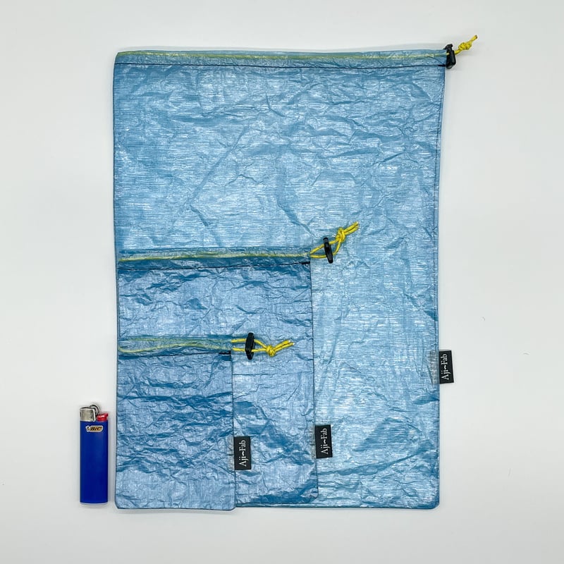 kinchaku M size DCF0.51oz Blue | Ajito Fabrics